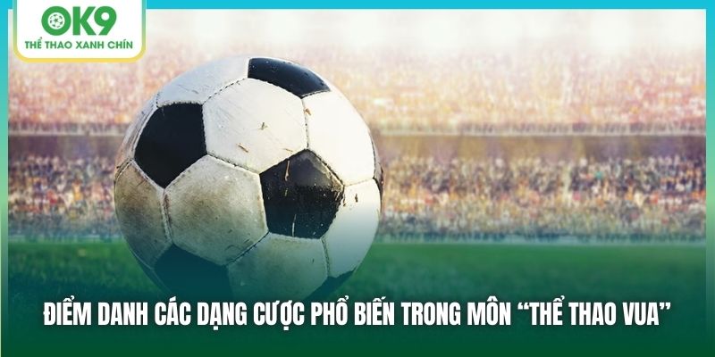 Điểm danh các dạng cược phổ biến trong môn “thể thao vua”